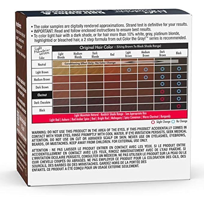 Light Mountain NATURAL HAIR COLOR & CONDITIONER, CHESTNUT, 4 OZ (113 G) (PACK OF 3) - Image 3